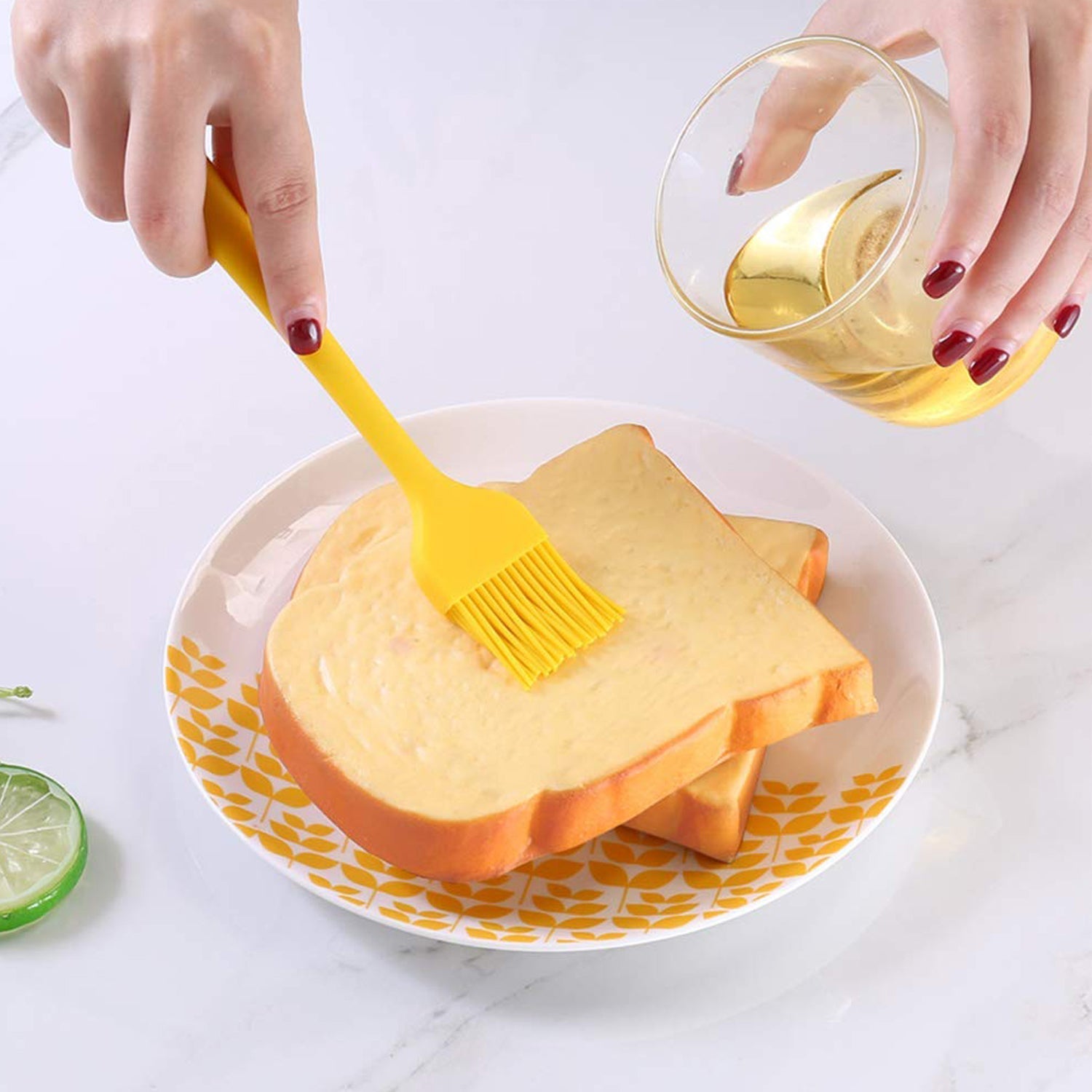 5446 Silicone Basting Brush - Heat Resistant Pastry Baking Bread Cake Oil Butter Brushes for BBQ Grill Kitchen Brush (26cm) 5446 Silicone Basting Brush - Heat Resistant Pastry Baking Bread Cake Oil Butter Brushes for BBQ Grill Kitchen Brush (26cm)